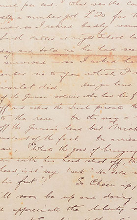 handwritten letter from Father